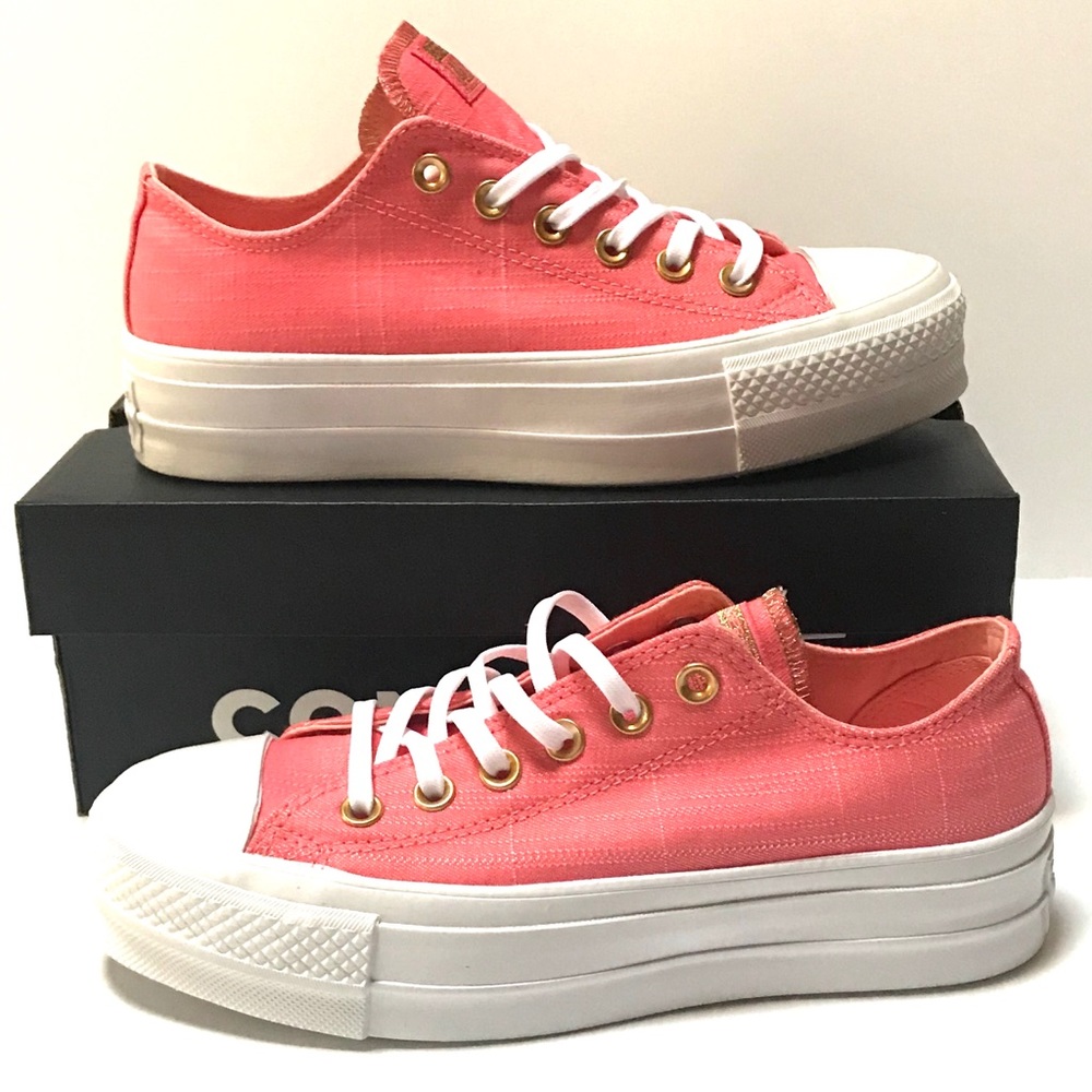 Converse CTAS Ox Lift Platform Canvas Pink